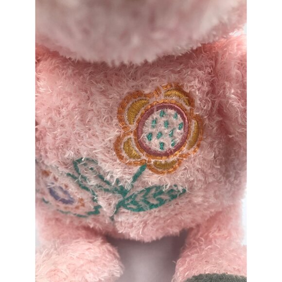 Hallmark Embroidered Spring Pig Stuffed Animal Plush Easter Toy - Picture 4 of 5